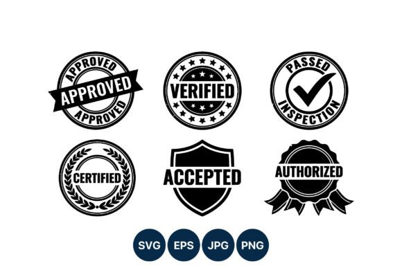 Approved Verified Passed Certified Stamps Collection