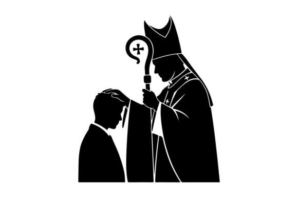 Bishop Performing Religious Confession W
