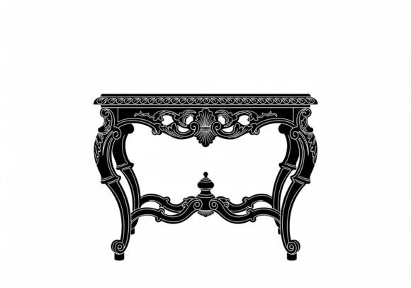 Black Ornate Wooden Console Table: A Strategic Asset for Design and Branding