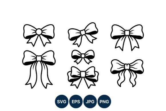 Black White Ribbon Bow Vector Art: A Versatile Design Asset for Modern Creators