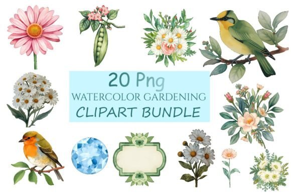 Bringing Nature to Life: The Art and Utility of Watercolor Floral Birds Clipart