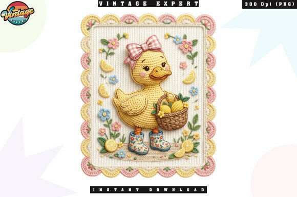 Bringing Summer Joy to Life: The Versatility of the Kawaii Duck with Lemon Crochet Yarn PNG