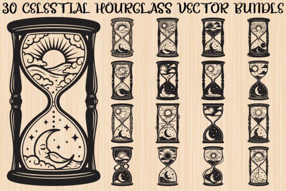 Celestial Sun Moon Hourglass Bundle