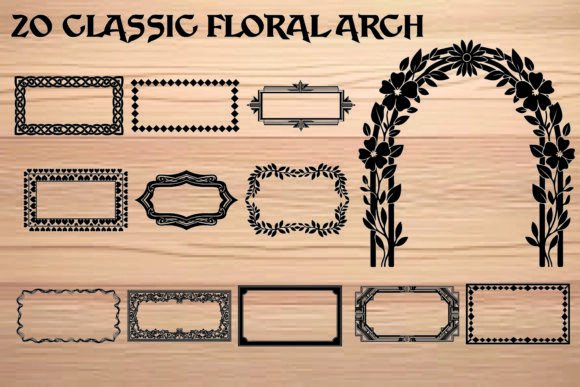 Classic Floral Arch Vintage Frames: Elevating Your Creative Projects