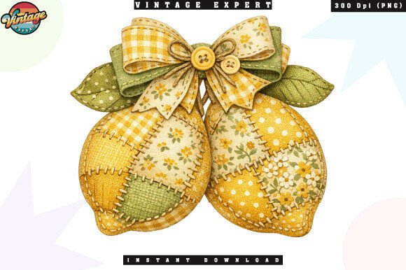 Cottagecore Floral Patchwork Lemon PNG: A Practical Guide for Designers and Creators