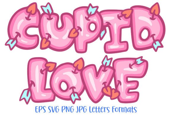 Cupid Love Lettering Font Cartoon Heart: A Visual Guide to Romantic Typography