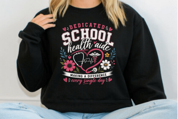 Dedicated School Health Aide Shirt PNG