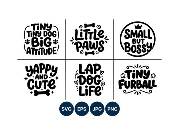 Dog Attitude Phrases Hand Lettering Set: A Creative Toolkit for Canine Lovers