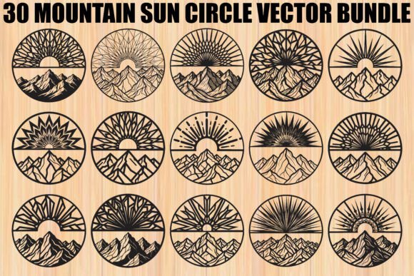 Evaluating the Mountain Sun Circle Design Bundle for Creative Projects