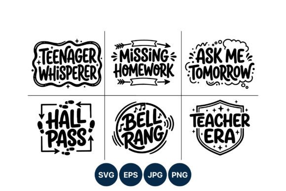 Handwritten School Phrases Vector Set: The Ultimate Collection for Educators and Creators
