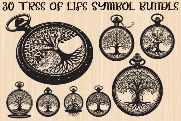 Harmonizing Nature and Mechanics: A Guide to the Steampunk Tree of Life Symbol Bundle