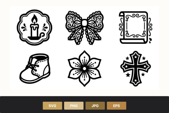Line Art Candle Bow Scroll Shoe Flower: A Strategic Visual Toolkit