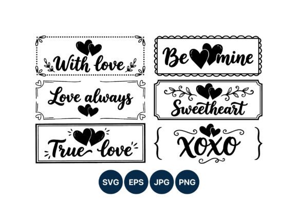 Love Phrases Valentines Day Hearts: A Practical Guide to Black and White Vector Art
