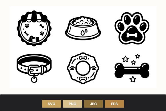 Pet Icons Black and White: A Versatile Toolkit for Modern Design