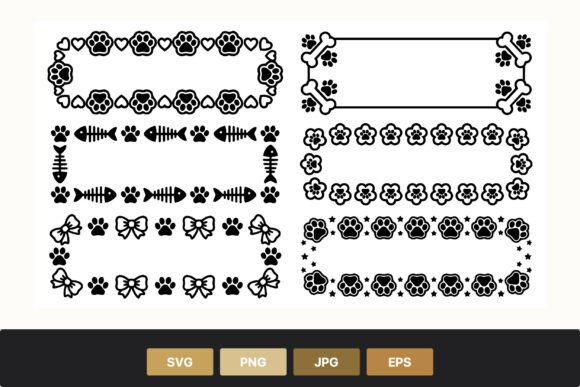 Pet Themed Black and White Border Frames: Elevating Your Creative Projects