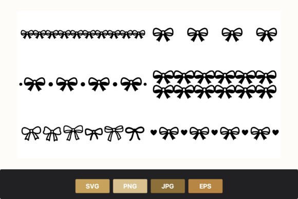 Refining Visual Identity: The Strategic Value of Black Bow Vector Pattern Borders