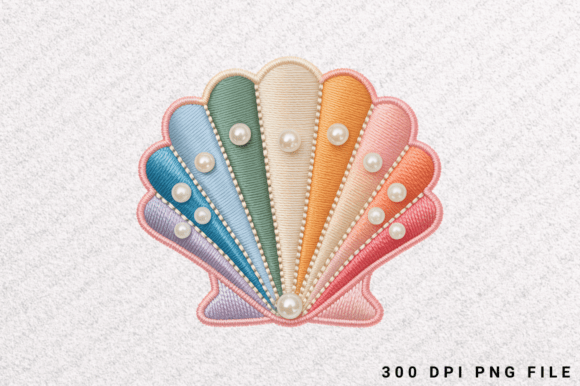 Shell Sublimation PNG Clipart for Modern Design