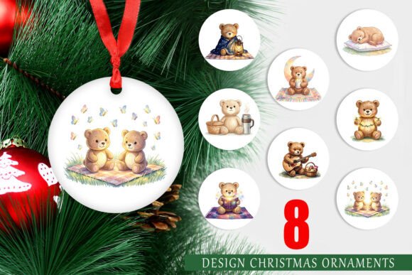 The Watercolor Teddy Bear Picnic Ornament: Bridging Digital Design and Tangible Holiday Magic