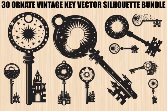 Unlocking Creativity with the Ornate Vintage Key Bundle