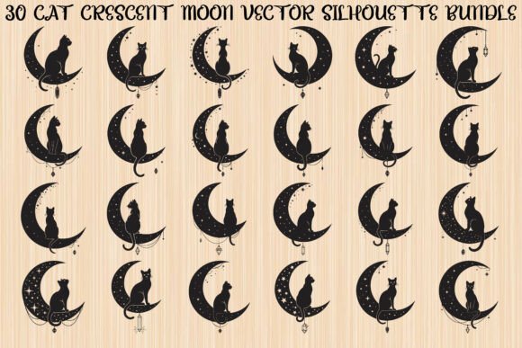 Unlocking Mystical Creativity with the Cat Crescent Moon Bundle