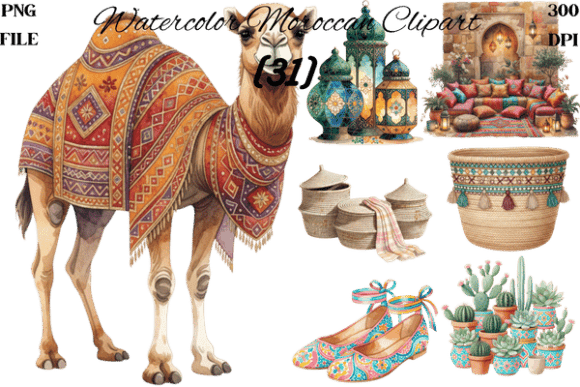Watercolor Moroccan Clipart Bundle: A Strategic Asset for Branding and Design