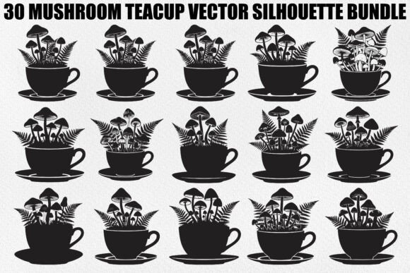 Whimsical Mushroom Teacup Bundle: A Strategic Asset for Creative Branding